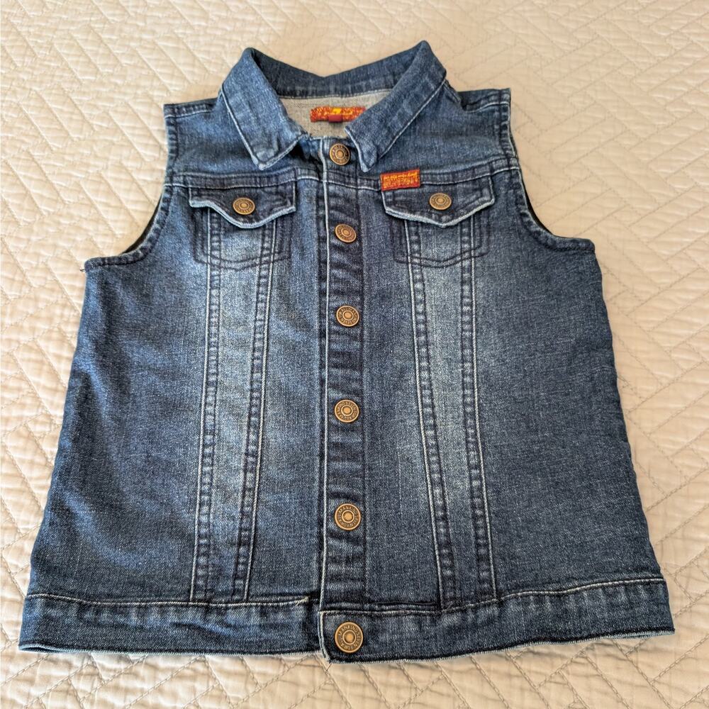 7 For All Mankind Jean Vest Girls Size 3T (0473)
